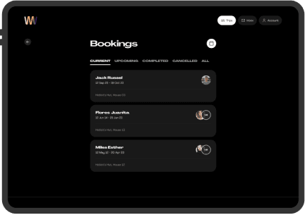Convenient booking, payment and calendar system 